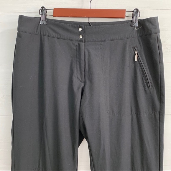 Nike Black Flat Front Athletic Warm Up Pants - Picture 2 of 8